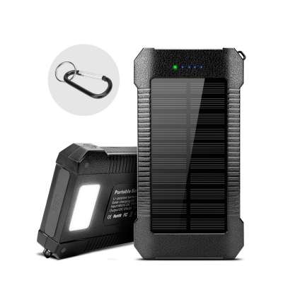 Best Dual USB Type-C Input Output 5V 3A Li-Polymer Battery Solar Panel Waterproof Solar Charger Power Bank 30000mah